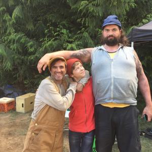 With Gabe Khouth Buzz and Peter New Junior on the set of Jim Hensons Turkey Hollow