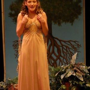Julie playing Eve in The Apple Tree at Degenstein Center Theatre 2009