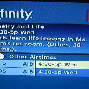 Poetry  Life on the TV Guide