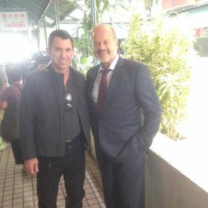 Transformers 4 set with Kelsey Grammer Great guy