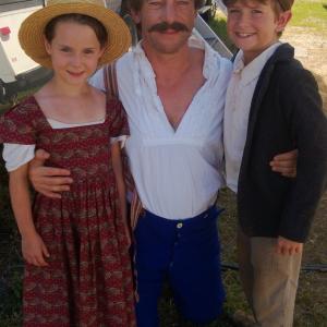 Field of Lost Shoes Lucy and Tyler with Jason Isaacs