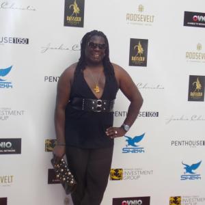At Jackie Christie Pool Party for her Cognac Bossard