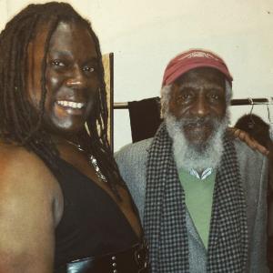 Tony Davis with Comedian and activist Dick Gregory at the
