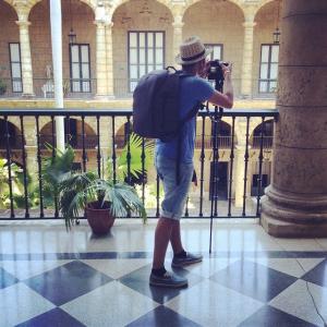 Hatim shooting a short film in Havana Cuba.