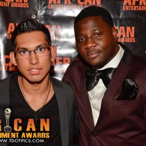 Hatim at the 2012 African Entertainment Awards.