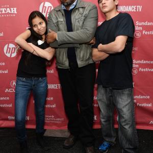 Forest Whitaker John Reddy and Jashaun St John at event of Songs My Brothers Taught Me 2015