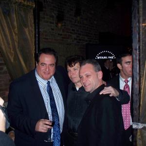 Nick Vallelonga Ed Cuffe and Kevin Shinnick at premier of Harry A Communication Breakdown