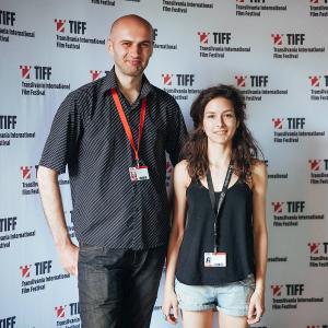 Adrian Tofei and Alexandra Stroe at the Romanian premiere of Be My Cat A Film for Anne at 2015 TIFF  Transilvania International Film Festival