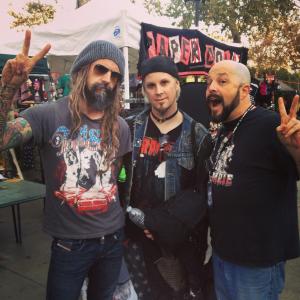 At Great American Nightmare haunted attraction with my boss Rob Zombie