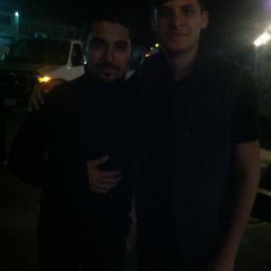 On set of From Dusk Till Dawn with Actor Wilmer Valderrama