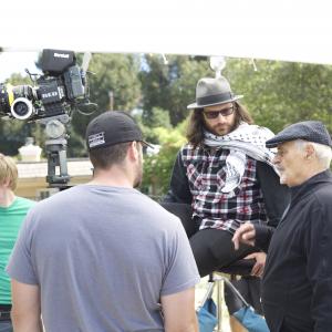 On the set of Fearless with Director Ted Kotcheff