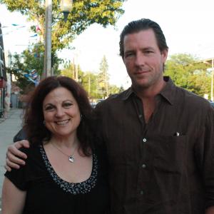 Debra Markowitz and Ed Burns at the Long Island International Film Expo (LIIFE)