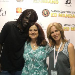 Venance Ndibalema Debra Markowitz and Sylvia Caminer at the Long Island International Film Expo LIIFE