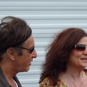 Al Pacino and Debra Markowitz on the set of Phil Spector