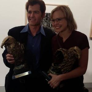 2014 San Diego Film Festival Award winners John Beaton Hill and Alison Pill