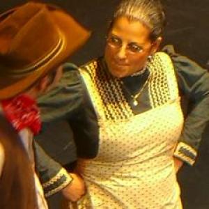 Paula Lauzon as Aunt Eller in Little Theatre of Fall River's Fall, 2013 Production of 'Oklahoma!'