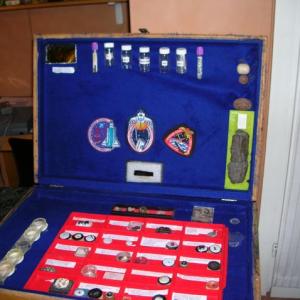 Derrel Sims The Alien Hunter his famous briefcase with collection of alleged alien implants