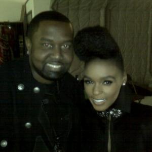 On the video set of Be Still with Janelle Monae