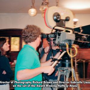 DP Richard Brown and First AC Thomas Dangcil with Director Gabrielle Liuzzi