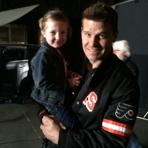 Sunny with Director and TV dad David Boreanaz