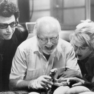 Still of Jeff Goldblum, Richard Attenborough, Laura Dern and Sam Neill in Juros periodo parkas (1993)