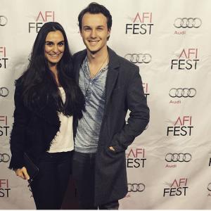 AFI Film Festival (2015) with Christine Uhebe.