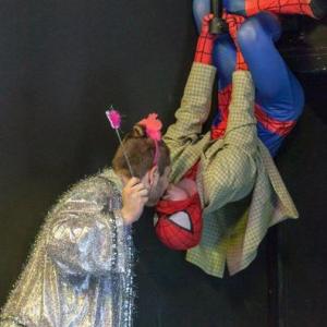 Spiderman and King Claudius in Omlett Prinz von Dnemark