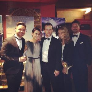 Director Marc Cleary Jennifer Harpur Best Writer  Best Supporting Actor nominee  Karl Harpur Australian actress Tahyna Tozzi McManus  Dancing with the Stars Tristan McManus at the annual Toscars Awards Ceremony at the Egpytian Theatr