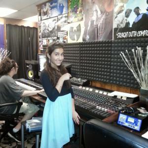 In studio recording!! Yes I sing too ;)