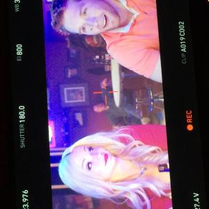 Still of Dade Elza and Mindy Robinson on the set of You Cant Have It