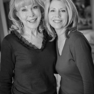Working on One Song with Barbara Eden who plays my aunt in the film.