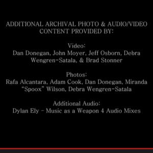 Credited as Miranda Spoox Wilson on the Decade of Disturbed Documentary