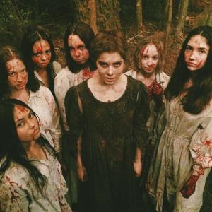 Still shot of Mercy Lewis and her Acolytes in Salem