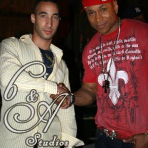 #Pedro #Marcelino #LL #Cool J on the set of 'my baby' Video