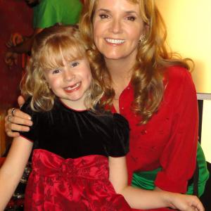 Cheyanna on location with Lea Thompson for Lifetime Movie 