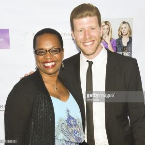 Isaac Kaufman and Monique Edwards at Imagining Bradwritten by Peter Hedges  Benefit for Los Angeles Domestic Violence Organizations at Theatre Asylum on July 17 2015 in Los Angeles California