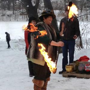 Fire spinning-Easthampton Winterfest
