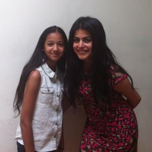 Chetna with bollywood and hollywood actress, writer and producer, Shenaz Treasury.