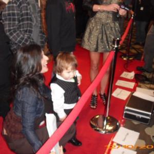 Jorden Polar on the red carpet at the ISFMA as part of the I AM Creative Kids crew
