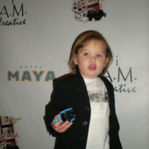 Jorden Polar on the red carpet at the ISFMA as part of the I AM Creative Kids crew.