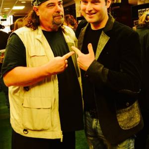Duane Whitaker Pulp Fiction From Dusk Till Dawn 2 Feast and director Danny Draven hanging at Dannys book signing in Burbank