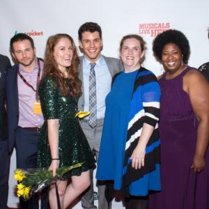 Cast and Creative team behind Valueville at the 2014 NYMF Opening Gala NYC