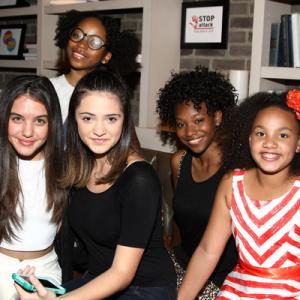 Actresses Lilimar Hernandez, Luna Blaise, sisters Riele and Reiya Downs, and Jillian Estell attend the GBK & Stop Attack Pre Kids Choice Gift Lounge at The Redbury Hotel on March 26, 2015 in Hollywood, California.