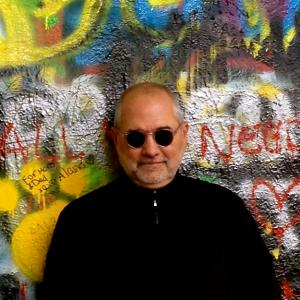 Bob Cavnar at the John Lennon Wall, Prague