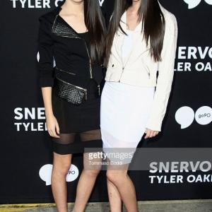 Veronica Merrell and Vanessa Merrell at event of Snervous Tyler Oakley movie premiere 2015