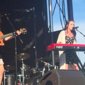 Veronica Merrell and Vanessa Merrell performing at DigiFest New York 2015