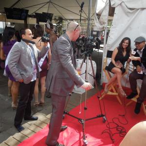 Tv filming at a Fashion Show
