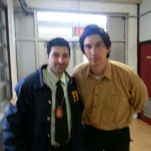 Me and Adam Driver on the set of 
