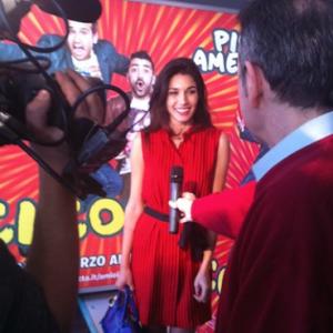 Mariela Garriga Press conference film Amici Come Noi