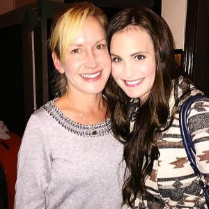 Shauna Richardson with Angela Kinsey at SF Sketchfest (2014).